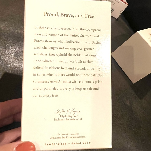 Hallmark “Proud, Brave, and Free” Keepsake Ornament - Picture 6 of 7